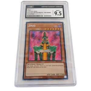 2023 Yu-Gi-Oh! Jinzo Secret Rare – CGC 9.5 Mint+ – PSV-EN000 Pharaoh's Servant